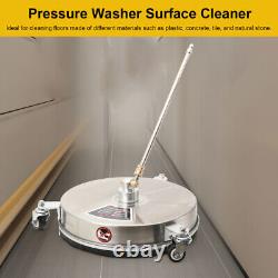 Pressure Washer Surface Cleaner Universal Quick-Connect Power Concrete Cleaner