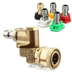 Pressure Washer Tip Set 4500PSI Quick Connect Swivel Coupler 2.5GPM Spray Nozzle