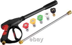 Professional Jet Wash Lance M22 14mm 4000 PSI Cleaning Power for All Surfaces