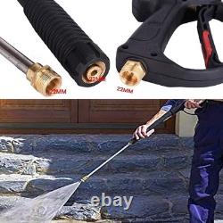 Professional Jet Wash Lance M22 14mm 4000 PSI Cleaning Power for All Surfaces