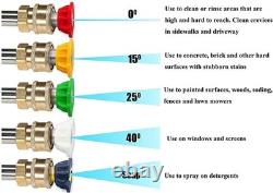 Professional Jet Wash Lance M22 14mm 4000 PSI Cleaning Power for All Surfaces
