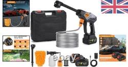Rechargeable Cordless Power Washer 600PSI Strength for Car and Patio Cleaning
