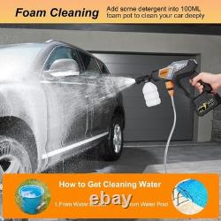 Rechargeable Cordless Power Washer 600PSI Strength for Car and Patio Cleaning