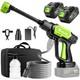 Rivlox Cordless Pressure Washer, 1500 Psi Portable Power Washer Black Green