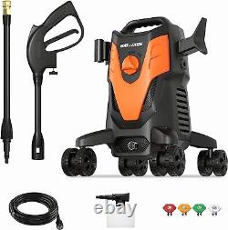 Rock&Rocker Powerful Electric Pressure Washer, 1950PSI Max 1.58 GPM, with Hose