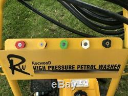 Rocwood Petrol Pressure Washer, 3000 PSI, 10 Litre, High Power Jet, 7HP