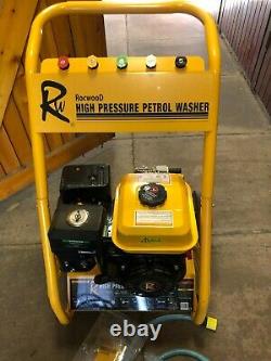 Rocwood Petrol Pressure Washer 3000 PSI 7HP 10 Litre High Power Jet Brand New