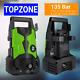 Topzone 135 Bar Electric Pressure Washer Portable High Power Jet Wash Car Patio