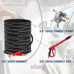 Tool Daily Pressure Washer Hose, 3/8 Inch x 50 FT, Quick Connect, 4000 PSI