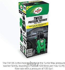 Turtle Wax Car Pressure Washer High Power 1958 PSI/135 BAR Jet Wash Car & Patio