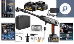 Ultimate Cordless Pressure Cleaning Power 1200PSI, Foam Cannon & 6-Nozzle Set