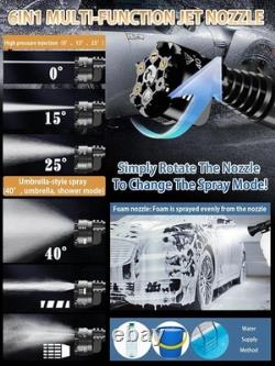 Ultimate Cordless Pressure Cleaning Power 1200PSI, Foam Cannon & 6-Nozzle Set