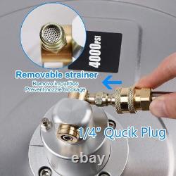 Up to 4000PSI Power Pressure Washer Nozzle Patio Surface Cleaner Attachment UK