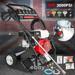 VEHPRO Petrol Pressure Washer 3000PSI / 240BAR POWER JET CLEANER with GUN HOSE