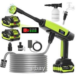 VOERJIA 21V Cordless Pressure Washer with LED Battery Display Up to 1000 PSI