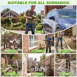 VOERJIA 21V Cordless Pressure Washer with LED Battery Display Up to 1000 PSI