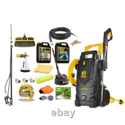 V-TUF V5 240v X2 Tough High Power Pressure Jet Washer 2400psi Full Kit