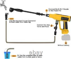 Washer Compatible with Dewalt 20V Battery, 700 PSI Portable Handheld Power Wash