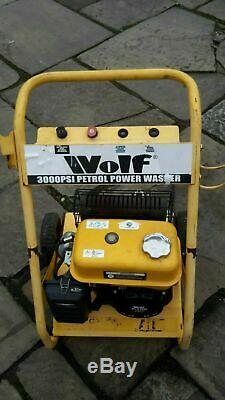 Wolf 4 Stroke Petrol Power Washer 3000 Psi 6.5hp Jet Pressure Cleaner Car Bike