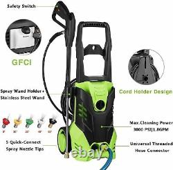 Wolf Electric Pressure Washer 3000psi Water Power Jet Sprayer High Power Garden