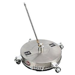 16,5 Nettoyeur de surface à haute pression 4000 PSI 1/4 QC en acier inoxydable