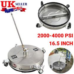 16,5 Nettoyeur de surface haute pression 4000 PSI 1/4 QC en acier inoxydable