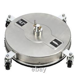 16,5 Nettoyeur de surface haute pression 4000 PSI 1/4 QC en acier inoxydable