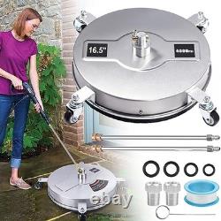 Accessoire de nettoyeur haute pression 16,5 pouces pour terrasse, buse de nettoyage de surface jusqu'à 4000 PSI
