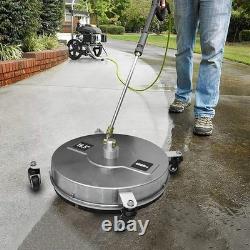 Accessoire de nettoyeur haute pression 16,5 pouces pour terrasse, buse de nettoyage de surface jusqu'à 4000 PSI