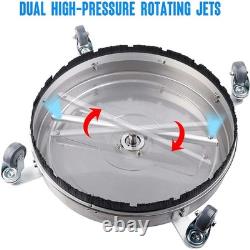 Accessoire de nettoyeur haute pression 16,5 pouces pour terrasse, buse de nettoyage de surface jusqu'à 4000 PSI
