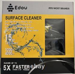 Edou Nettoyeur de Surface Rotatif de 15 Pouces Haute Pression