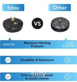 Edou Nettoyeur de Surface Rotatif de 15 Pouces Haute Pression