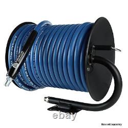 Enrouleur de tuyau de laveuse à pression 100 FT 4000 PSI Enrouleur de tuyau de laveuse à pression conçu pour