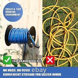 Enrouleur de tuyau de nettoyeur haute pression MEKOH 100ft, 4000 PSI Tuyau de nettoyeur haute pression robuste