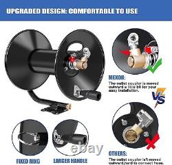 Enrouleur de tuyau de nettoyeur haute pression MEKOH 100ft, 4000 PSI Tuyau de nettoyeur haute pression robuste