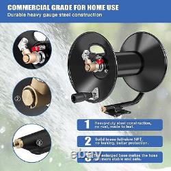 Enrouleur de tuyau de nettoyeur haute pression MEKOH 100ft, 4000 PSI Tuyau de nettoyeur haute pression robuste