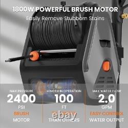 Giraffe Tools UK Laveuse à haute pression murale Grandfalls 2400 PSI, 2.0 GPM Électrique