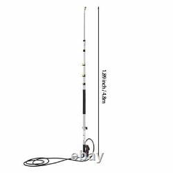 Kit de Lance Télescopique pour Nettoyeur Haute Pression de 5,8 m, 4000 PSI avec 5/7 Buses