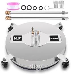 Lance de nettoyeur haute pression 16,5 pouces, accessoire de nettoyeur de surface pour patio 4000 PSI Royaume-Uni