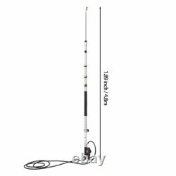 Lance de nettoyeur haute pression 4,8/5,8 m avec buses de pulvérisation télescopiques 4000 psi