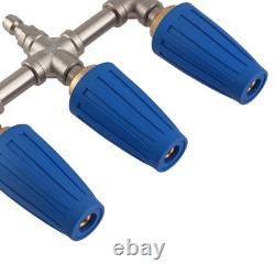 Lance de pulvérisation à triple turbocompresseur rotatif à haute pression 360° 4000 PSI