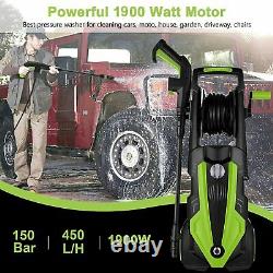 Lave-linge Électrique Haute Pression 3500psi Power Jet Water Patio Car Cleaner Green Uk