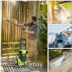 Lave-pression Électrique 2000w 150bar 3000psi Water High Power Jet Wash Patio