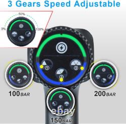 Laveur à pression sans fil de qualité UK 200Bar/2900Psi Jethawk laveur à batterie