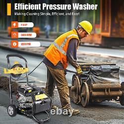 Laveur haute pression à essence 420 cc 7,5 CV moteur puissant nettoyeur à jet haute puissance jardin