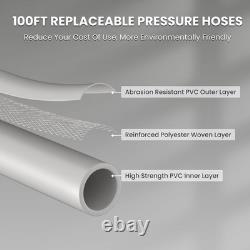 Laveur haute pression mural Plus, Max 2400 PSI, nettoyeur haute pression électrique 2,0 GPM w