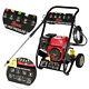 Laveuse à Jet Haute Pression Au Pétrole 3950psi Moteur 7hp Nettoyeur à Jet Haute Puissance Pour Jardin Et Voiture