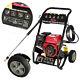 Laveuse à Pression Essence Haute Puissance 2500psi 7hp Pour Nettoyer Jets, Laver Le Jardin, à Roulette