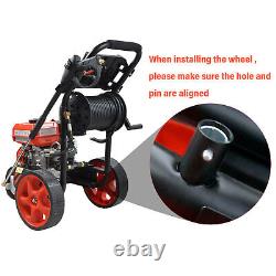 Laveuse à pression essence haute puissance avec tuyau de 20m, 2465 PSI, nettoyeur de voiture Jet Wash kit complet