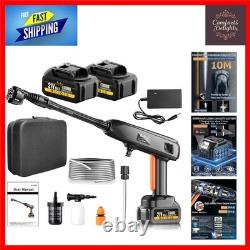 Laveuse à pression portable alimentée par batterie de 1200 PSI avec buse polyvalente 6-en-1